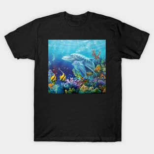 Mother and baby dolphins T-Shirt